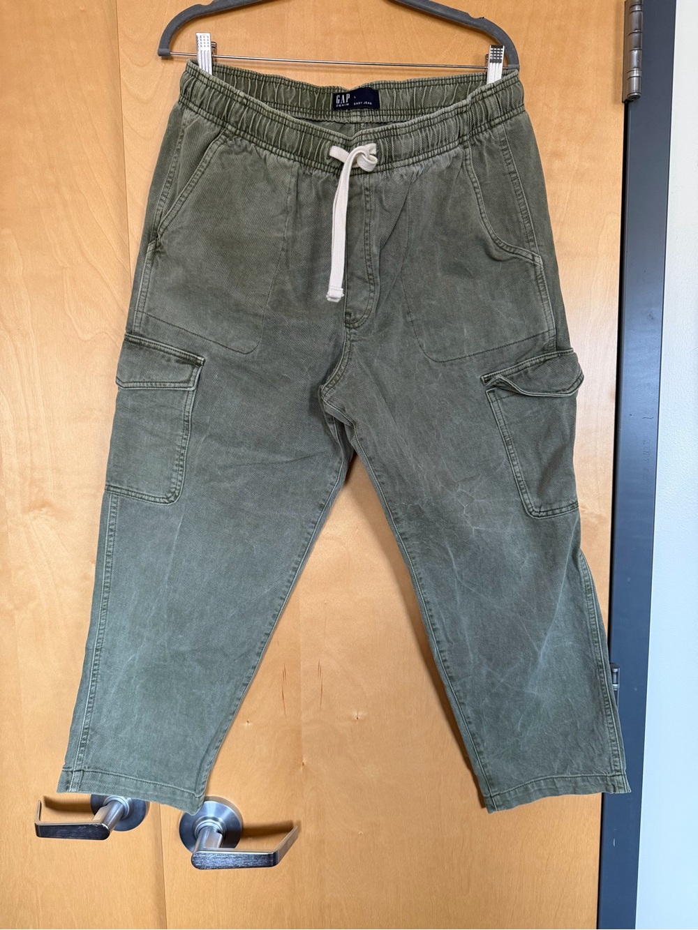 GAP Olive Cargo Joggers with Drawstring
